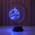 Månlampa med lysande glaskula