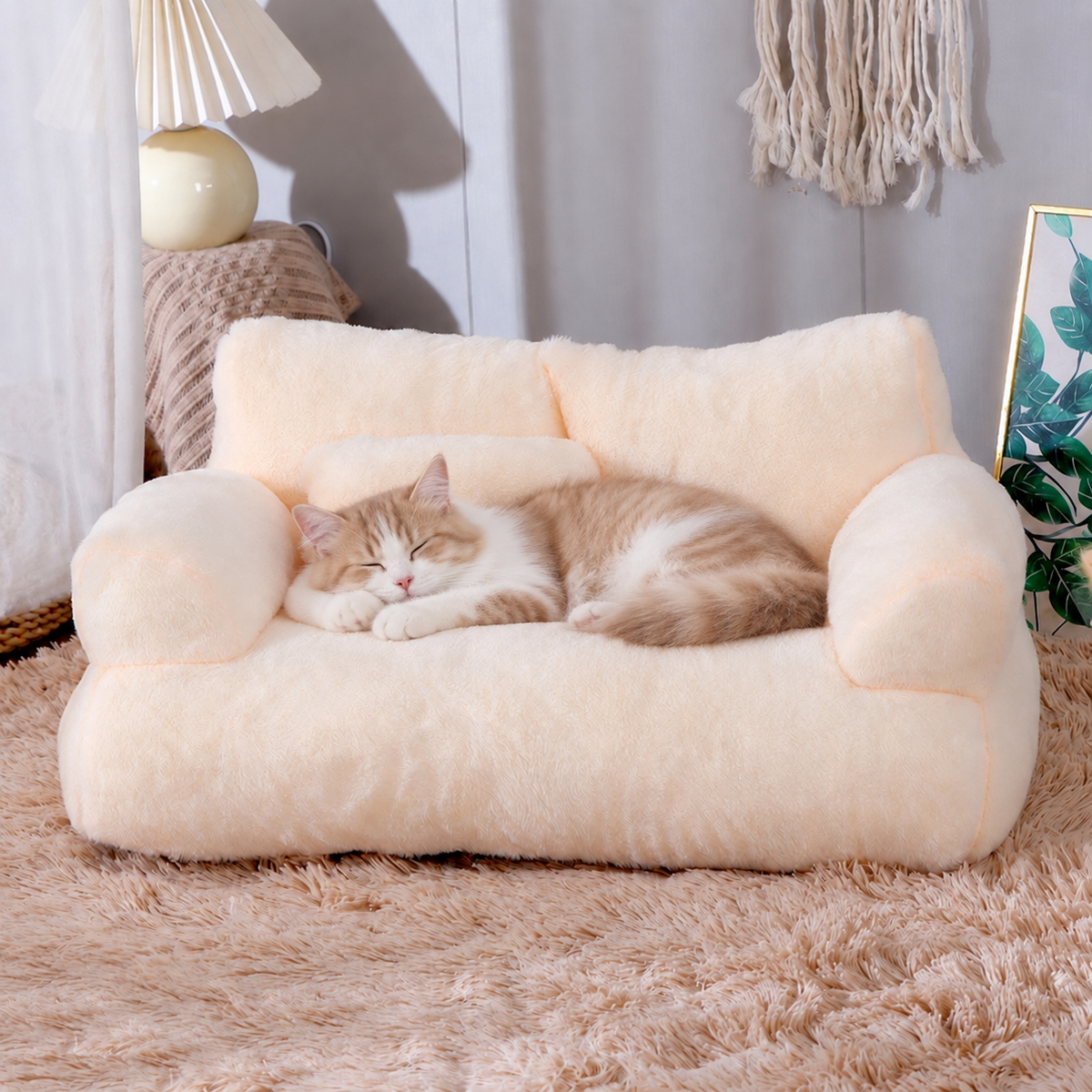 Lyxig kattsoffa – mjuk och bekväm bädd