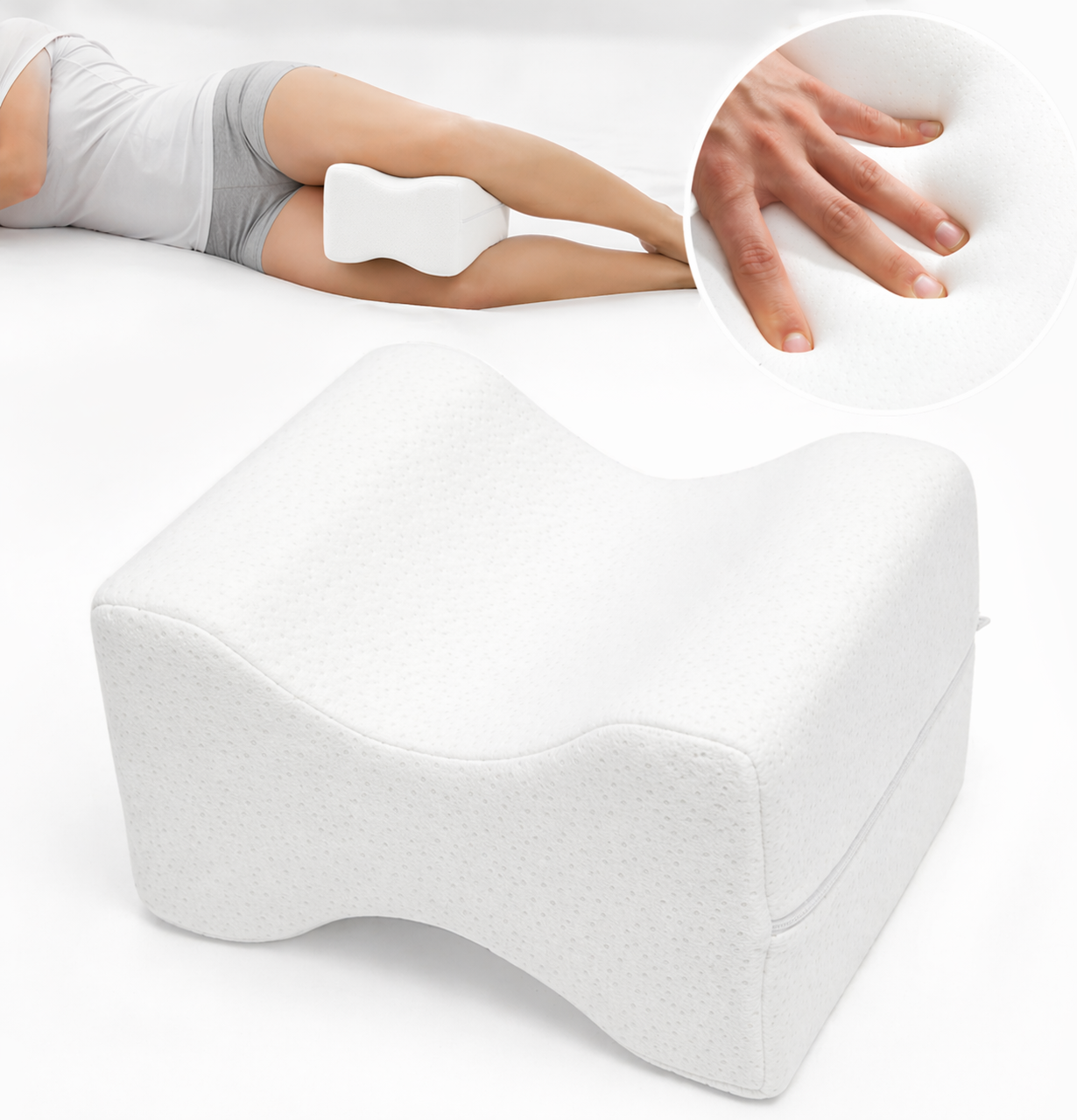 Ergonomisk knäkudde i memory foam