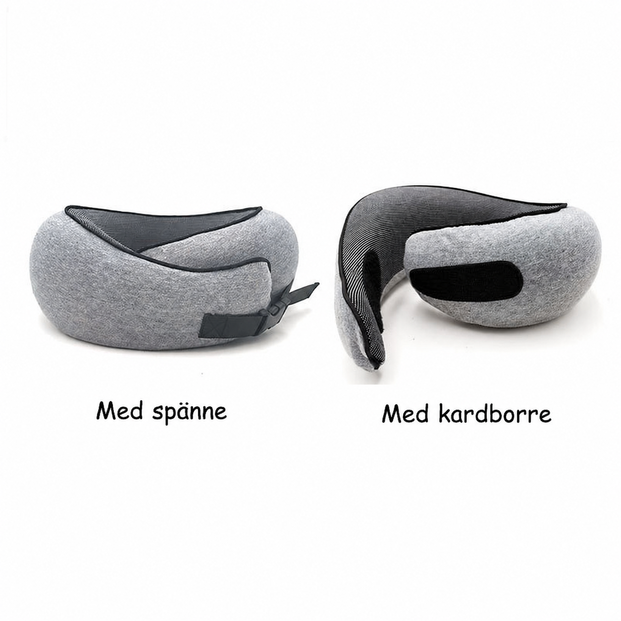 U-formad resekudde i memory foam för resa och vila