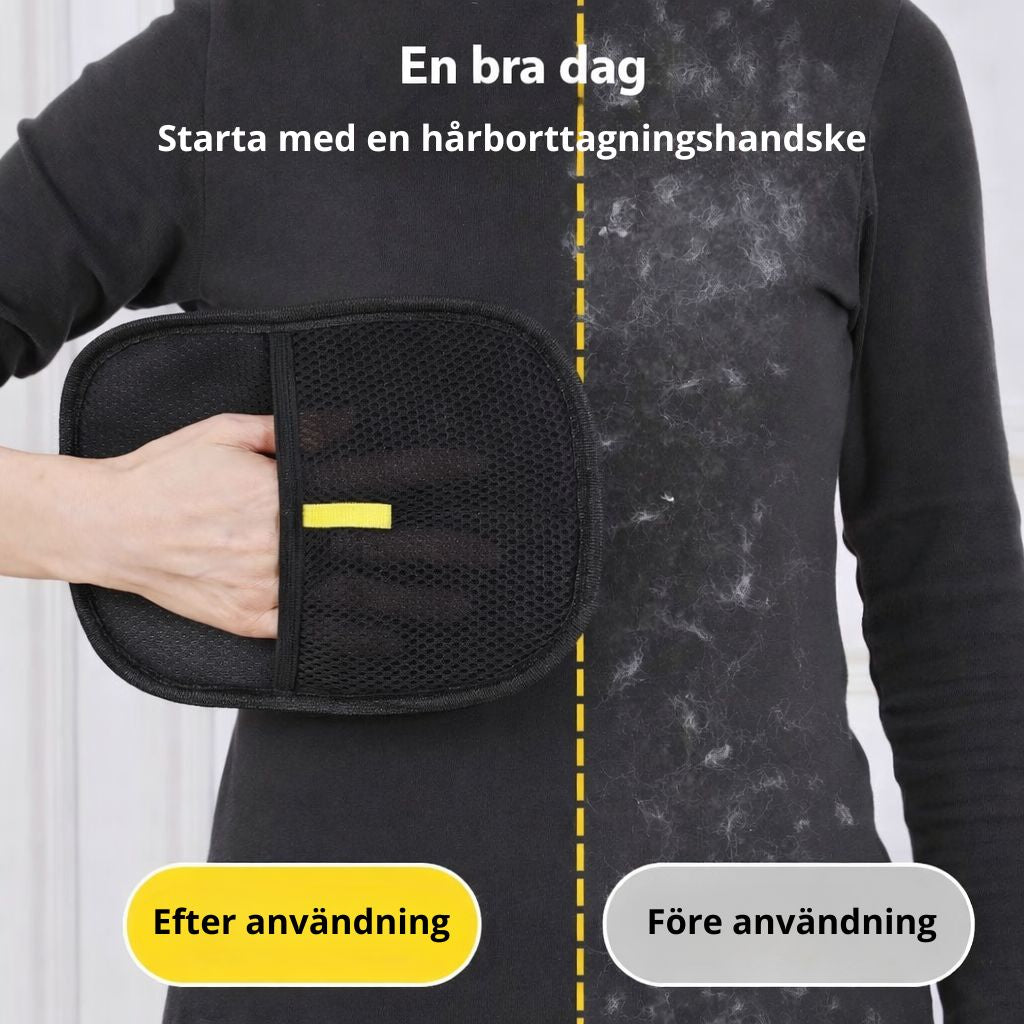 Pälsborttagningshandske för katt och hundhår