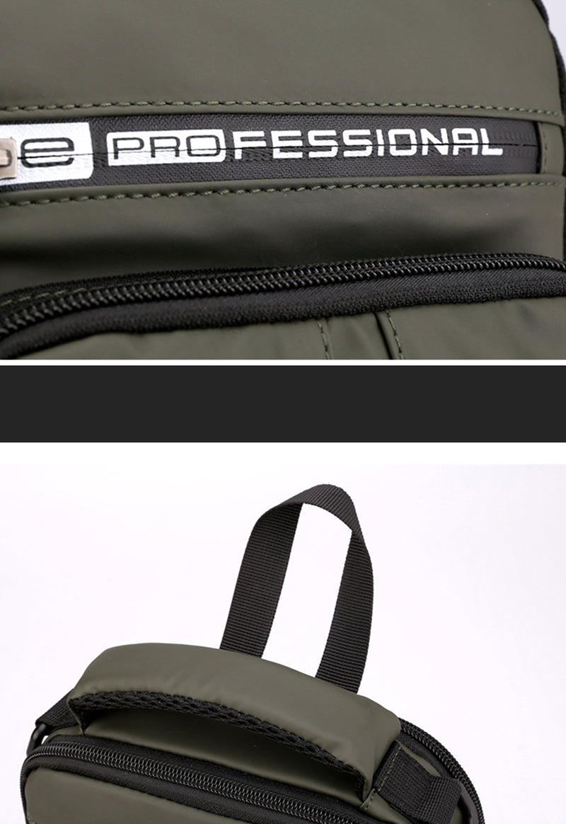 Multifunktionell axelväska för herr – Crossbody & bröstväska